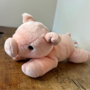 Aurora Pink Pig Small 9" Stuffed Animal Plush Toy Great Preused Condition
